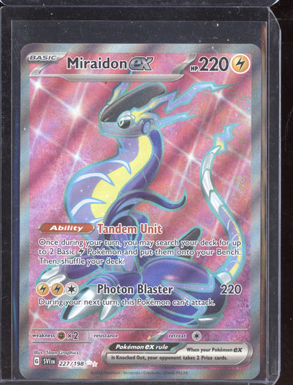 Miraidon ex 2023 Pokemon SVI Scarlet & Violet Ultra Rare 227/198