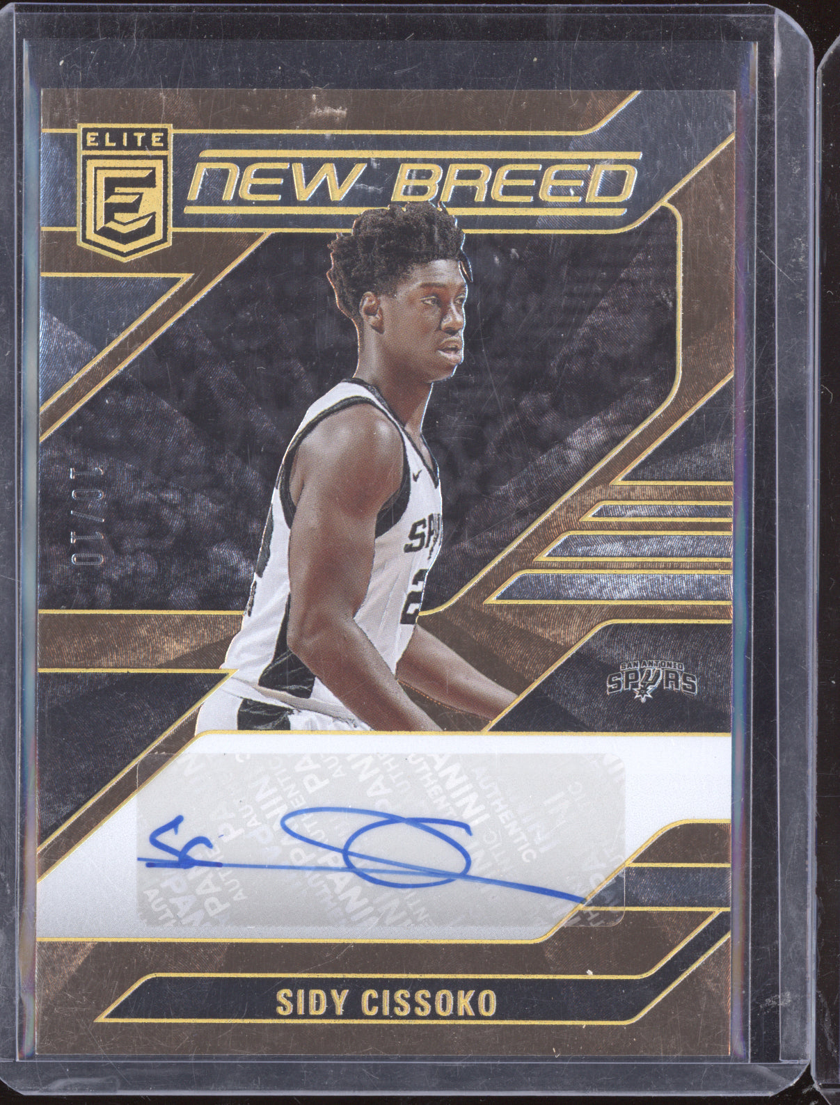Sidy Cissoko 2023-24 Panini Elite New Breed Gold Auto 10/10