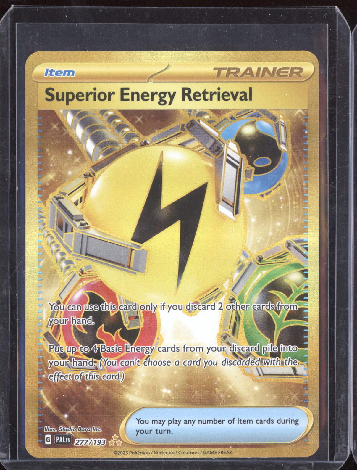Superior Energy Retrieval 2023 Pokemon Paldea Evolved Hyper Rare 277/193
