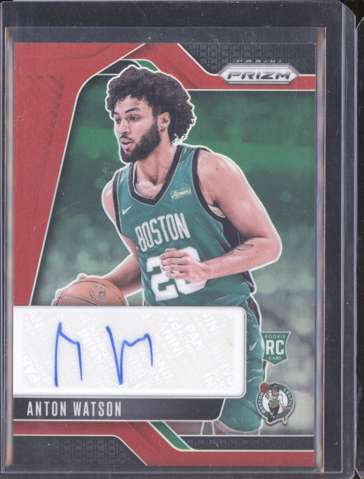 Anton Watson 2024-25 Panini Prizm Red Auto RC 76/99