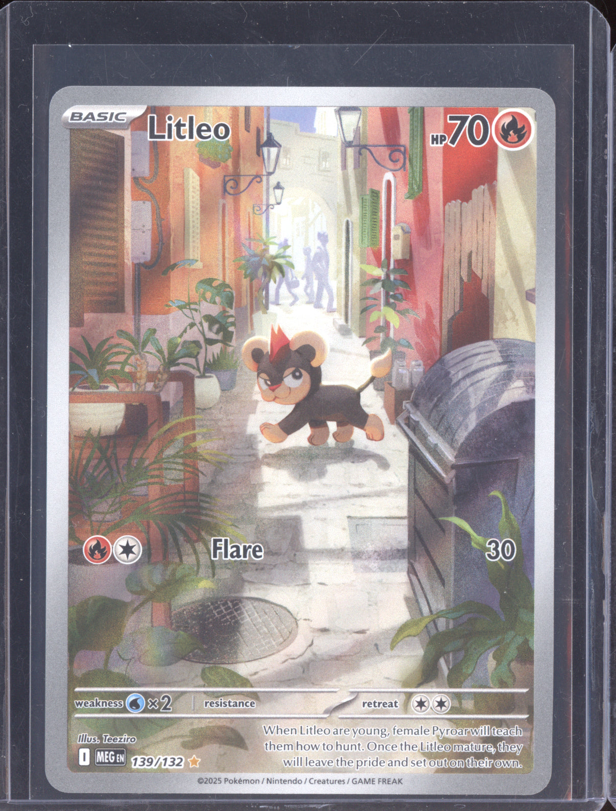 Litleo 2025 Pokemon Mega Evolution Illustration Rare 139/132