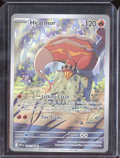 Heatmor 2025 Pokemon White Flare Illustration Rare 104/086