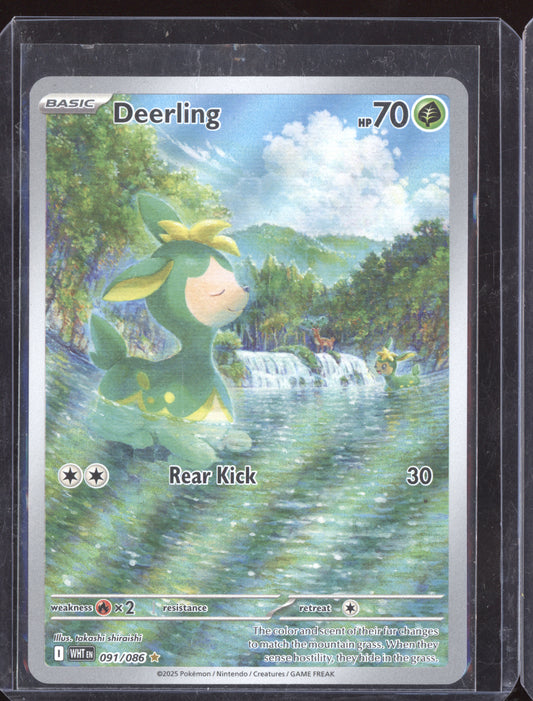 Deerling 2025 Pokemon White Flare Illustration Rare 091/086