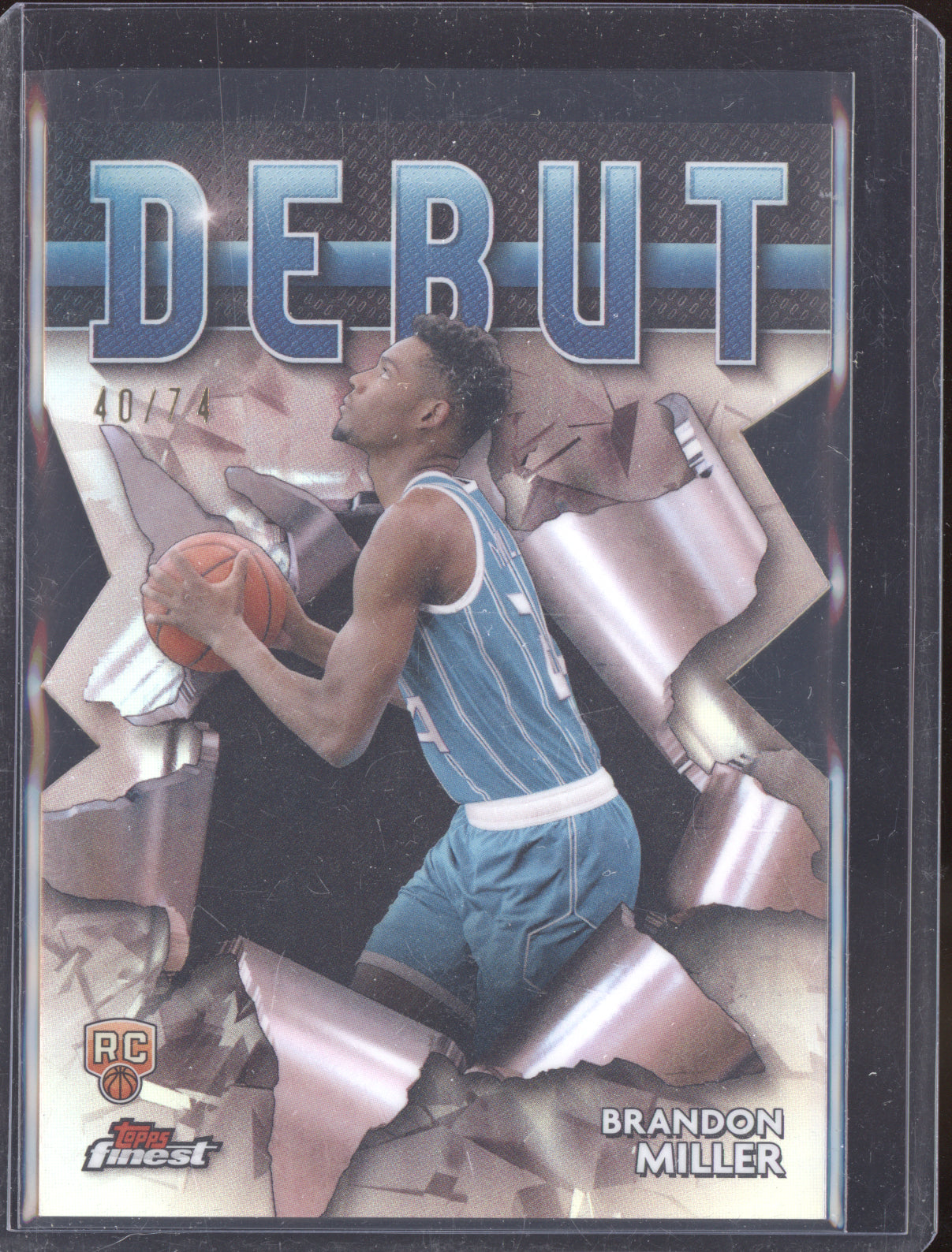 Brandon Miller 2024 Topps Finest Die-cut Debut  RC 40/74