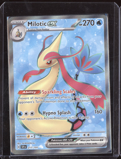 Milotic ex 2024 Pokemon Surging Sparks Ultra Rare 217/191