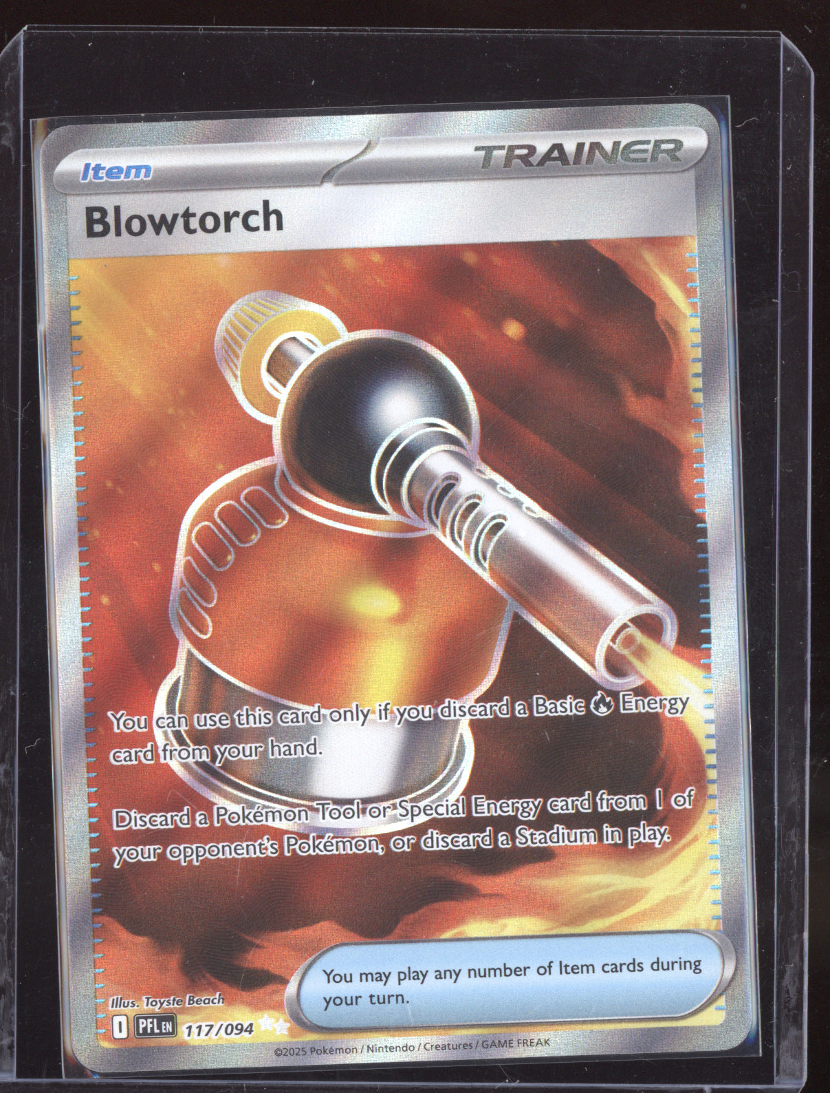 Blowtorch 2025 Pokemon Phantasmal Flames Ultra Rare 117/094