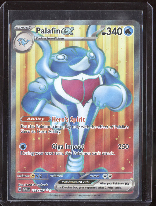Palafin ex 2024 Pokemon Twilight Masquerade Ultra Rare 193/167