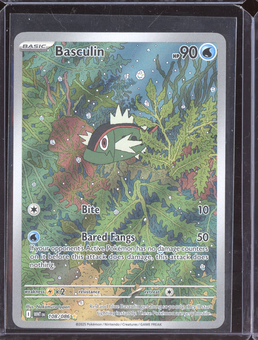 Basculin 2025 Pokemon White Flare Illustration Rare 108/086