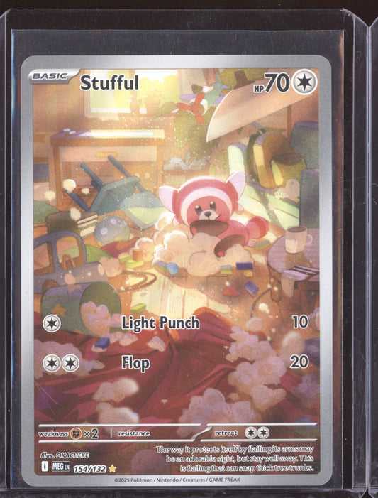 Stufful 2025 Pokemon Mega Evolution Shiny Rare 154/132