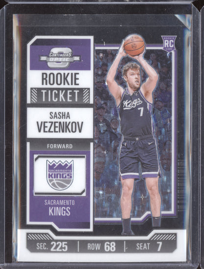 Sasha Vezenkov 2023-24 Panini Contenders Optic Black Stars RC 2/3