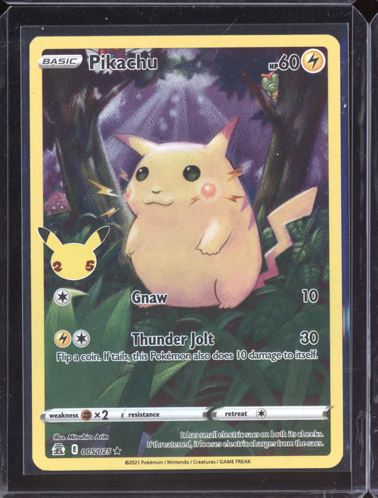 Pikachu 2021 Pokemon Celebrations Rare Holo 005/025