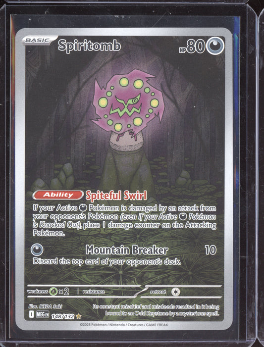 Spiritomb 2025 Pokemon Mega Evolution Illustration Rare 148/132