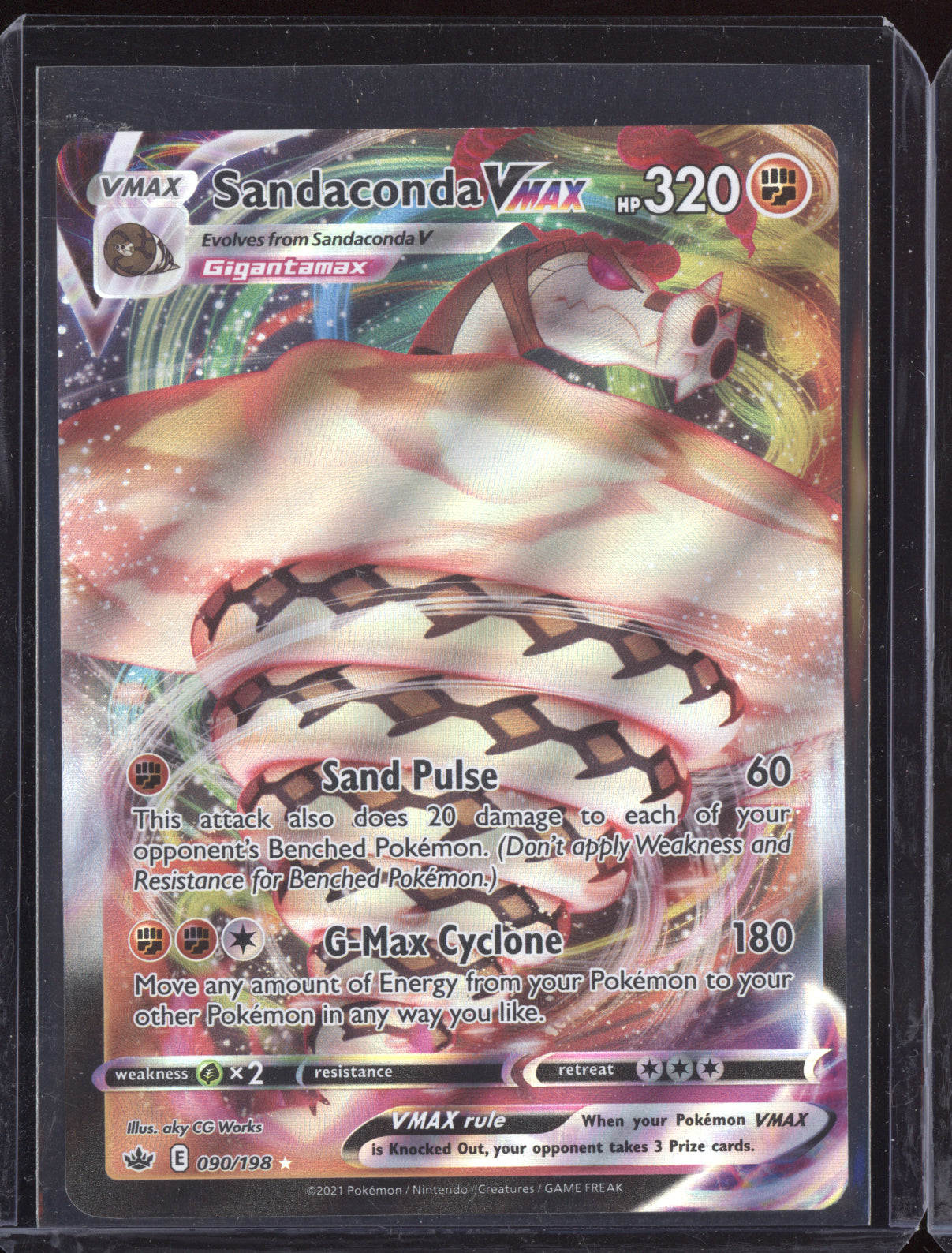 Sandaconda VMAX 2021 Pokemon Chilling Reign Holo Rare VMAX 090/198