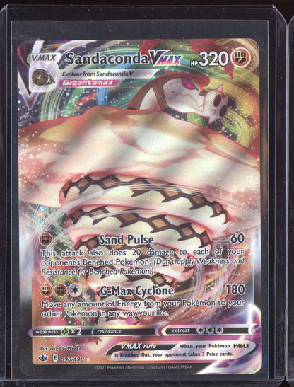 Sandaconda VMAX 2021 Pokemon Chilling Reign Holo Rare VMAX 090/198