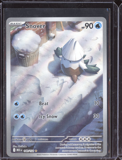 Snover 2025 Pokemon Mega Evolution Illustration Rare 140/132