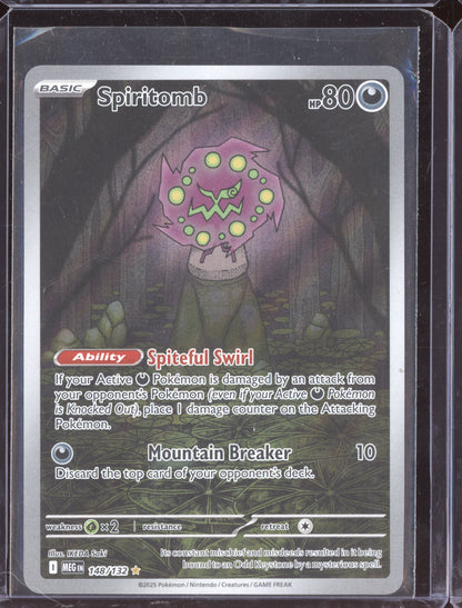 Spiritomb 2025 Pokemon Mega Evolution Shiny Rare 148/132