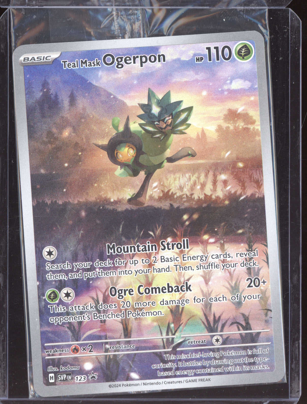 Teal Mask Ogerpon 2024 Pokemon Scarlet & Violet Promo 123