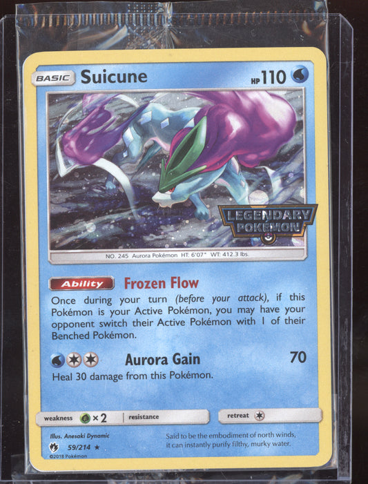 Suicune 2018 Pokemon Lost Thunder Cosmos Sealed 059