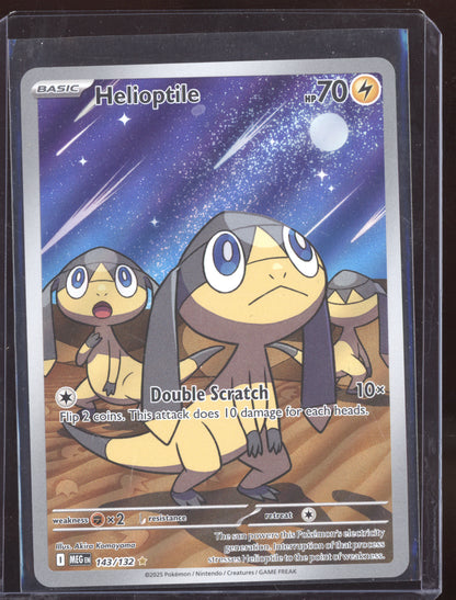 Helioptile 2025 Pokemon Mega Evolution Shiny Rare 143/132