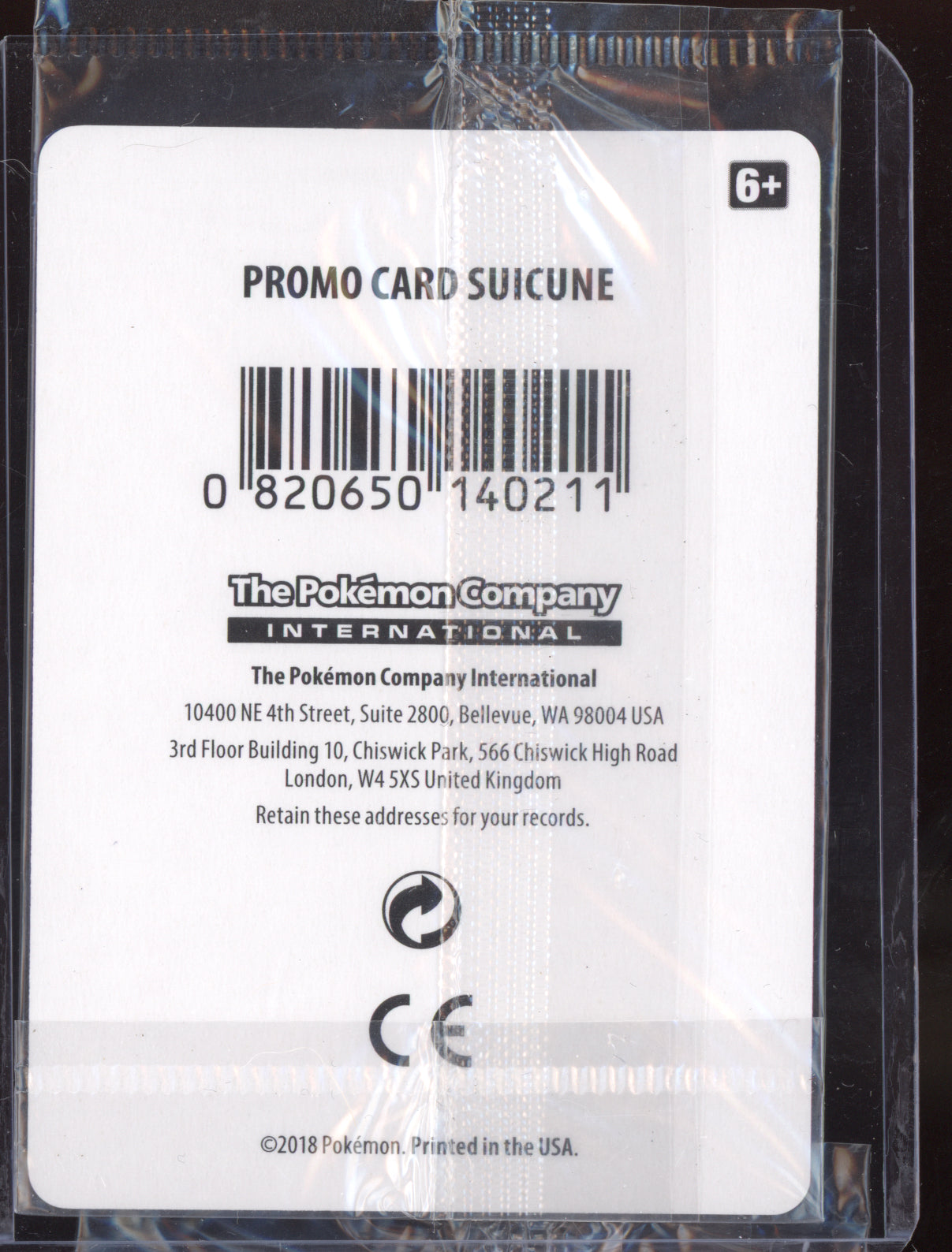 Suicune 2018 Pokemon Lost Thunder Cosmos Sealed 059