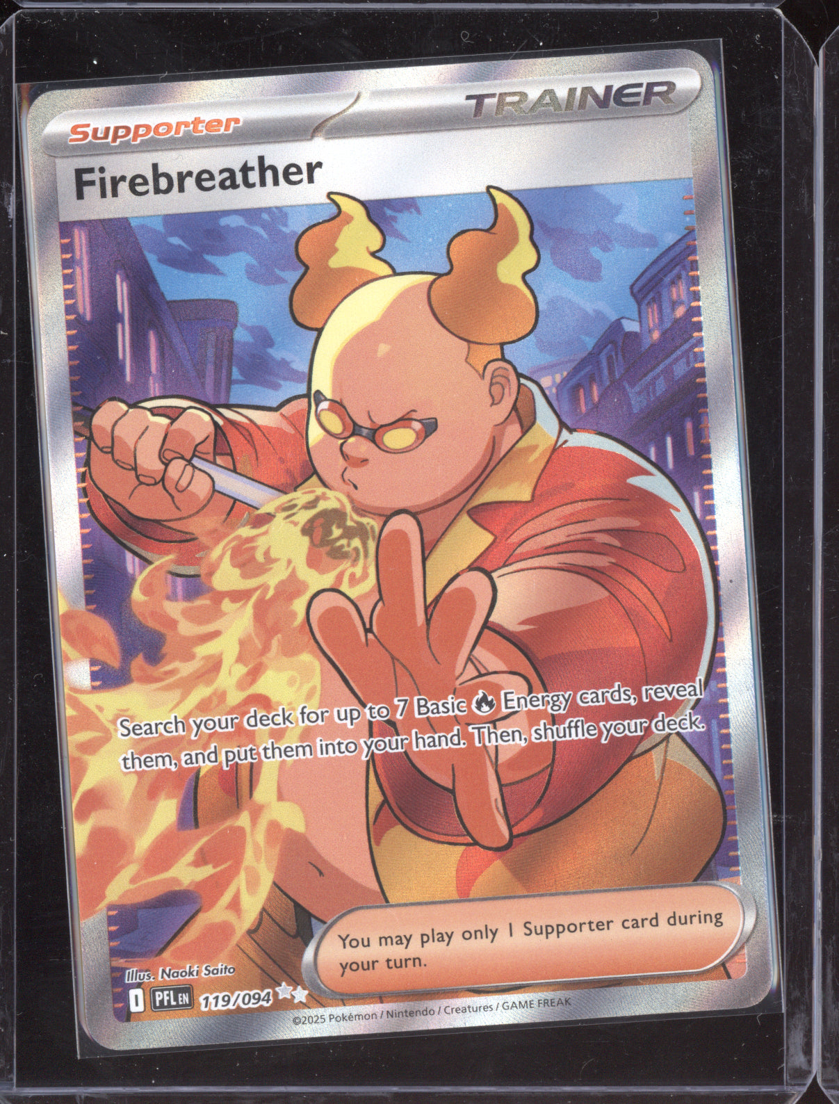 Firebreather 2025 Pokemon Phantasmal Flames Ultra Rare 119/094