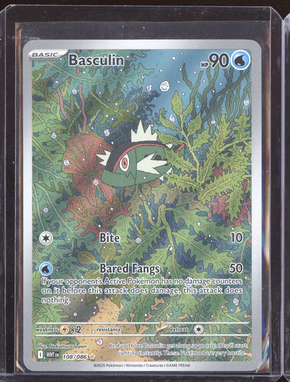 Basculin 2025 Pokemon White Flare Illustration Rare 108/086