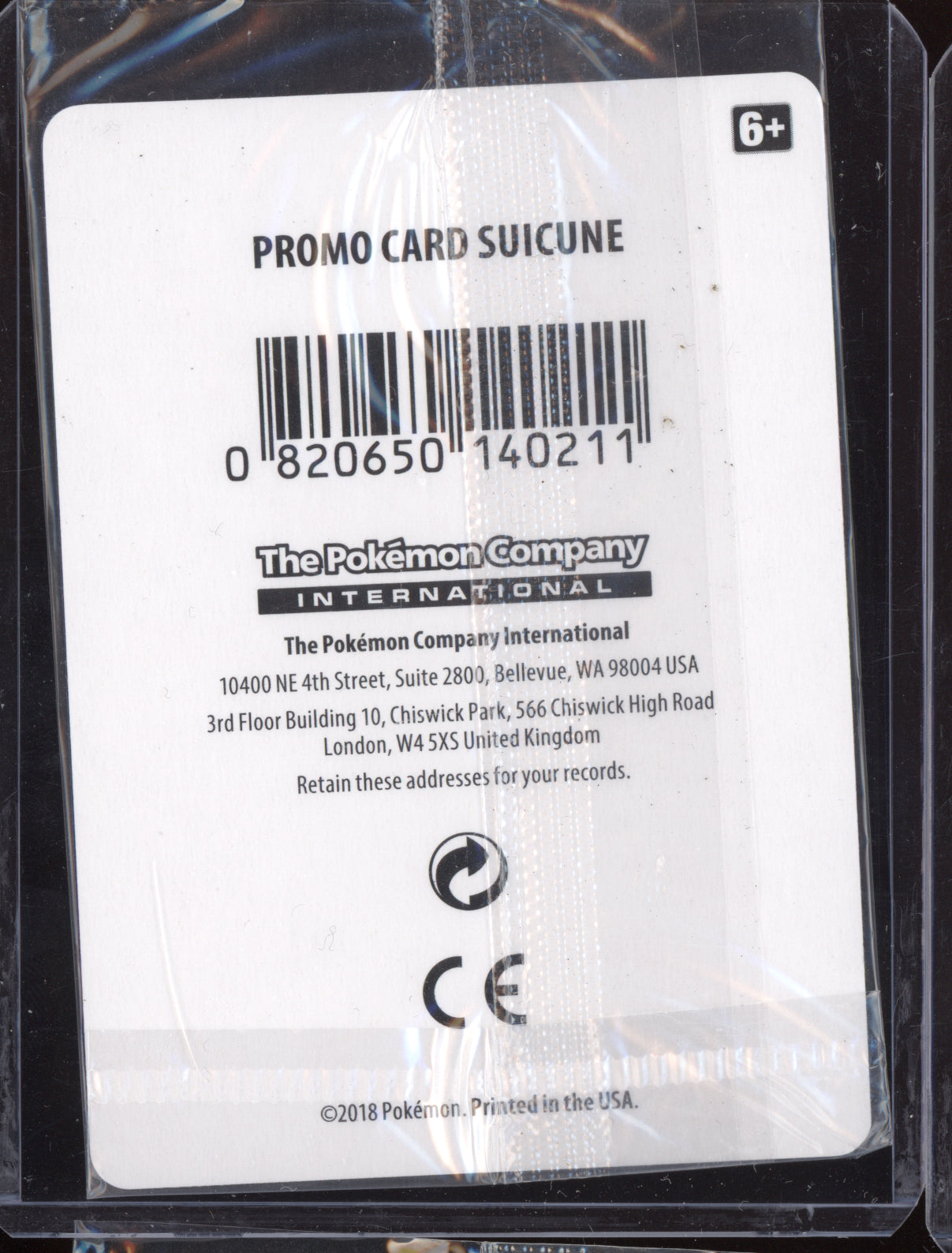 Suicune 2018 Pokemon Lost Thunder Cosmos Sealed 059