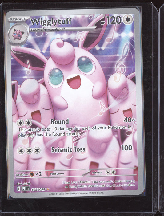 Wigglytuff 2025 Pokemon Phantasmal Flames Illustration Rare 105/094