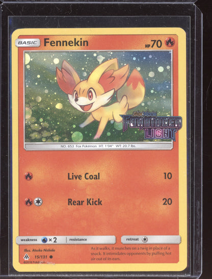 Fennekin 2018 Pokemon Forbidden Light Holo Stamped 15