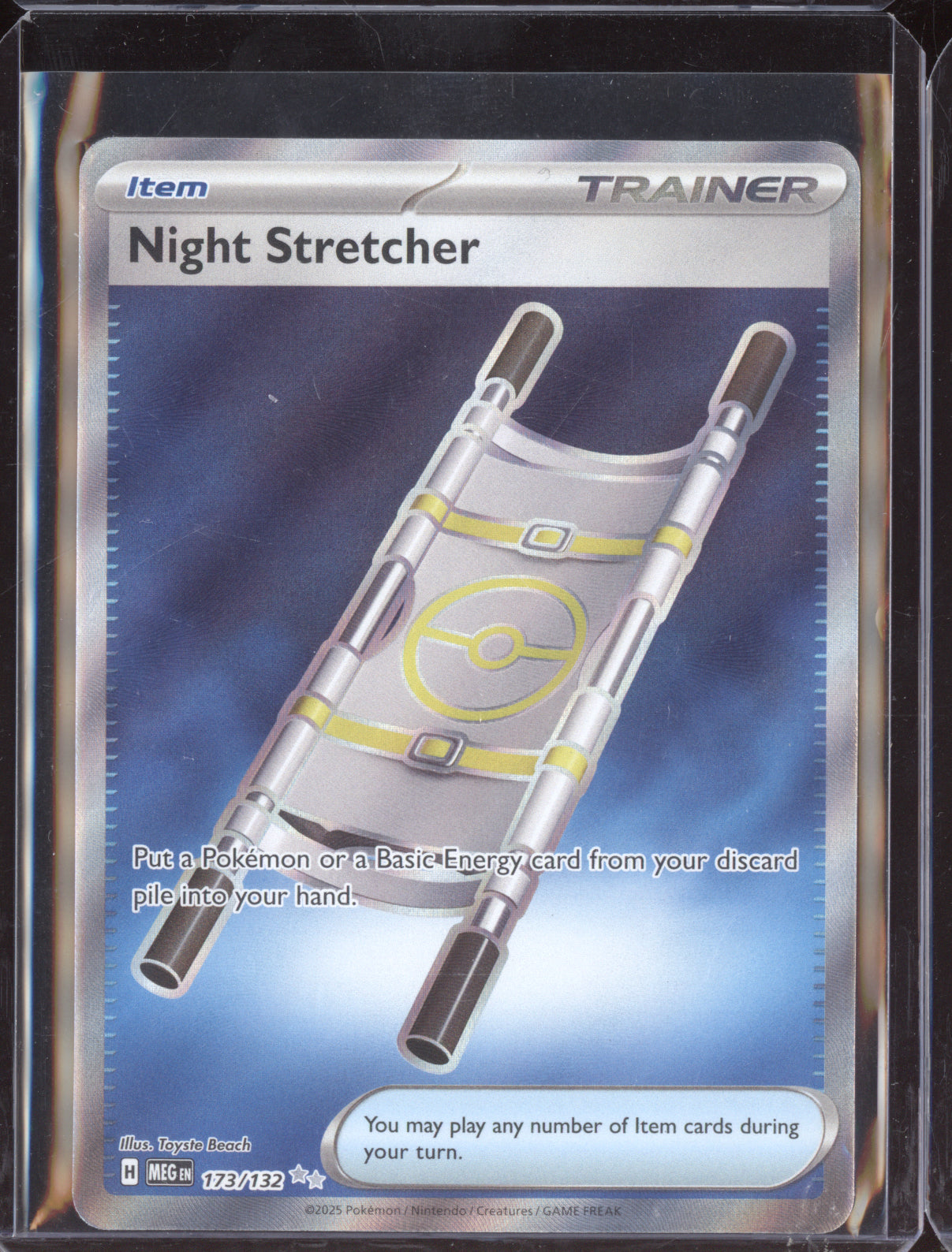 Night Stretcher 2025 Pokemon Mega Evolution Ultra Rare 173/132