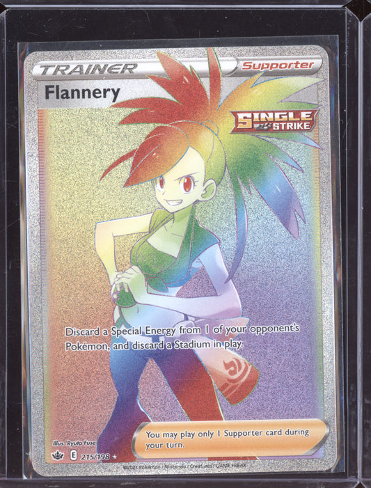 Flannery 2021 Pokemon Chilling Reign Rainbow Rare 215/198