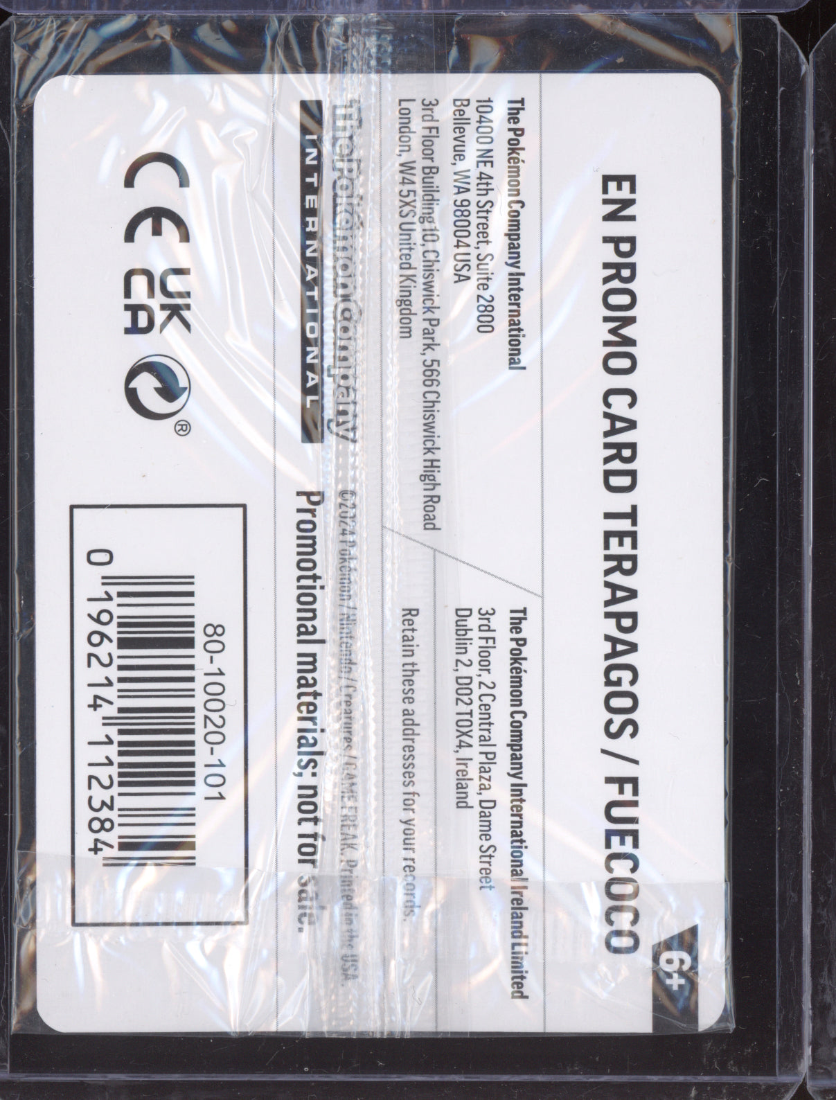 Terapagos 2024 Pokemon Scarlet & Violet Promo 161 Prerelease