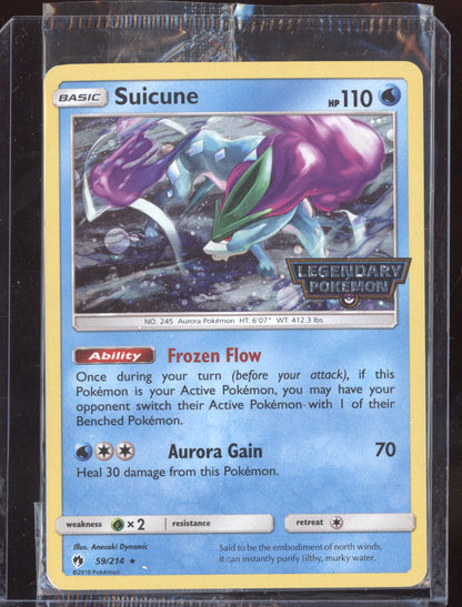 Suicune 2018 Pokemon Lost Thunder Cosmos Sealed 059