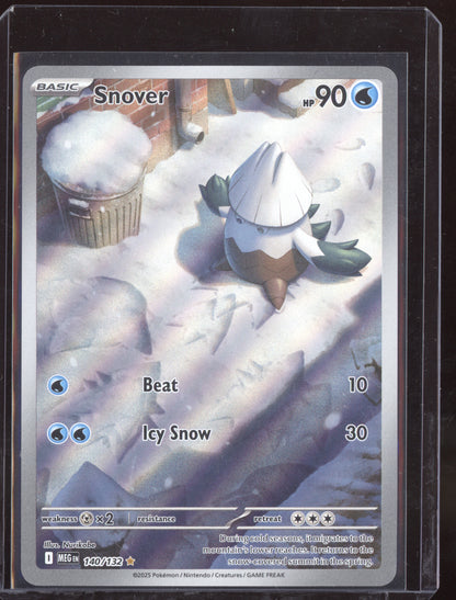 Snover 2025 Pokemon Mega Evolution Illustration Rare 140/132