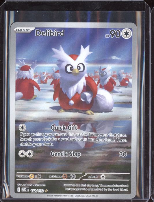 Delibird 2025 Pokemon Mega Evolution Illustration Rare 152/132