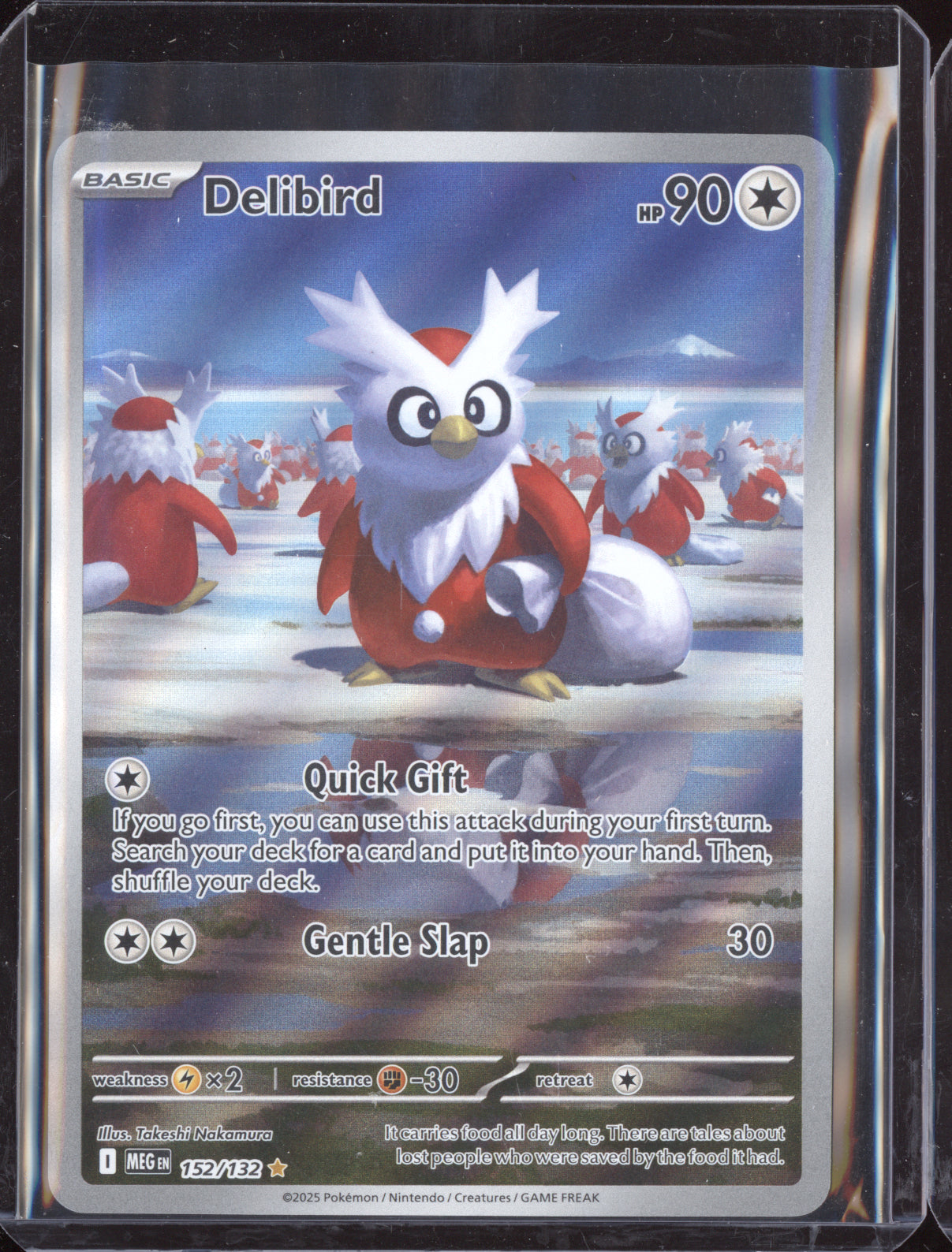 Delibird 2025 Pokemon Mega Evolution Illustration Rare 152/132