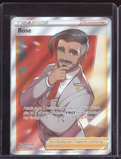 Rose 2020 Pokemon Darkness Ablaze Ultra Rare 189/189