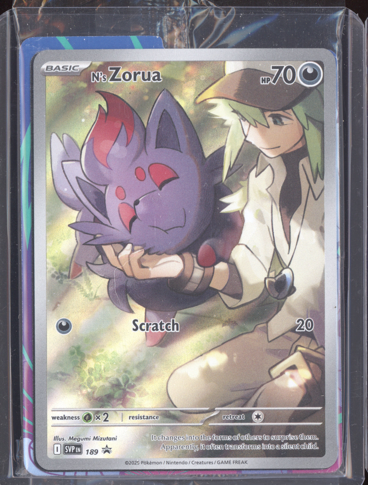 N's Zorua 2025 Pokemon Scarlet & Violet Promo Sealed 189