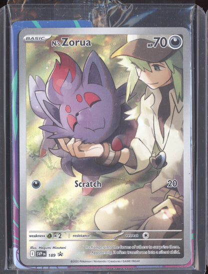 N's Zorua 2025 Pokemon Scarlet & Violet Promo Sealed 189