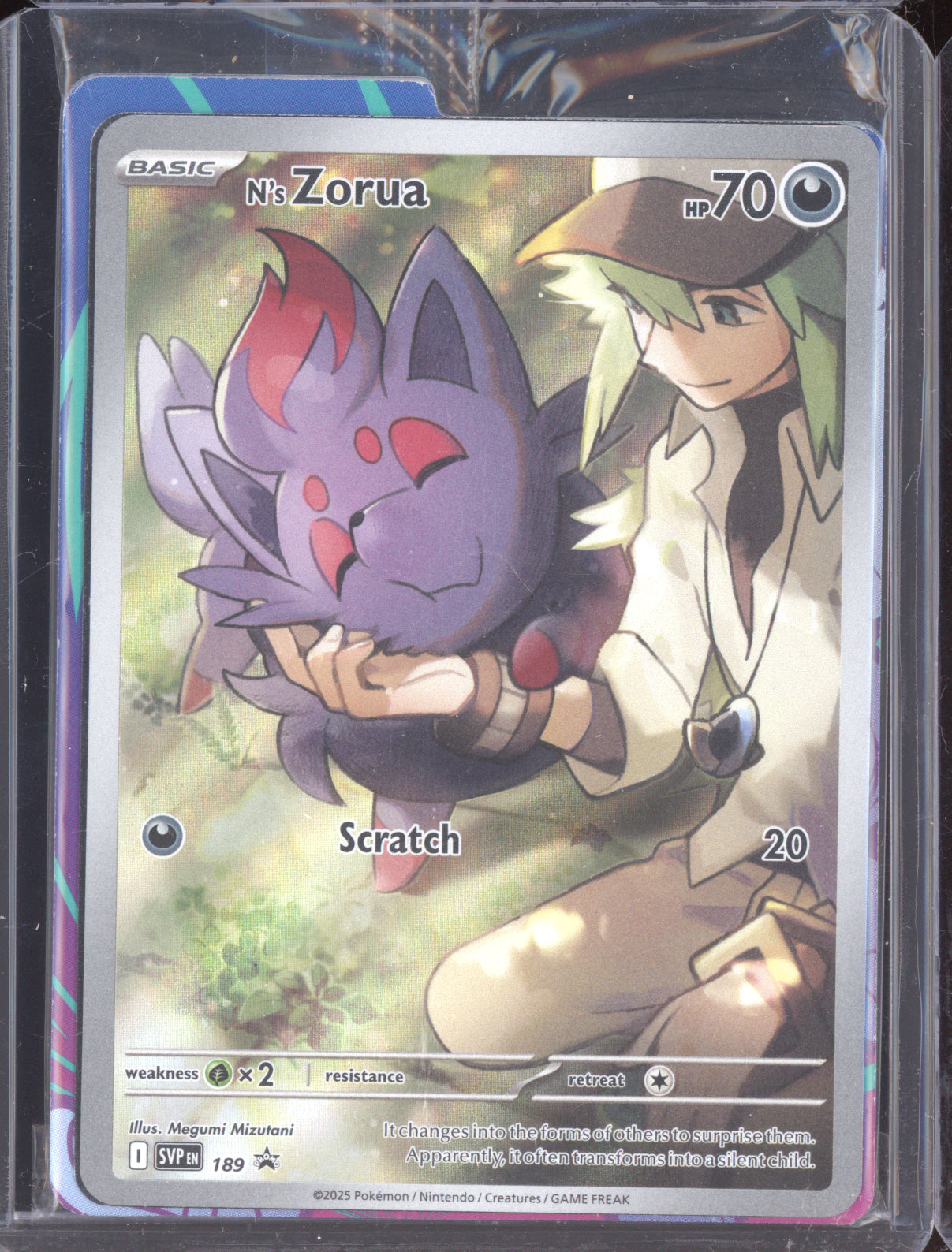 N's Zorua 2025 Pokemon Scarlet & Violet Promo Sealed 189