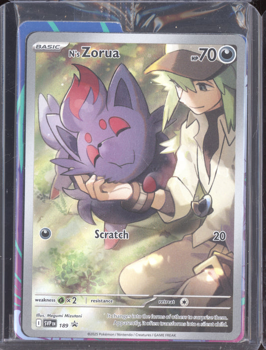 N's Zorua 2025 Pokemon Scarlet & Violet Promo Sealed 189
