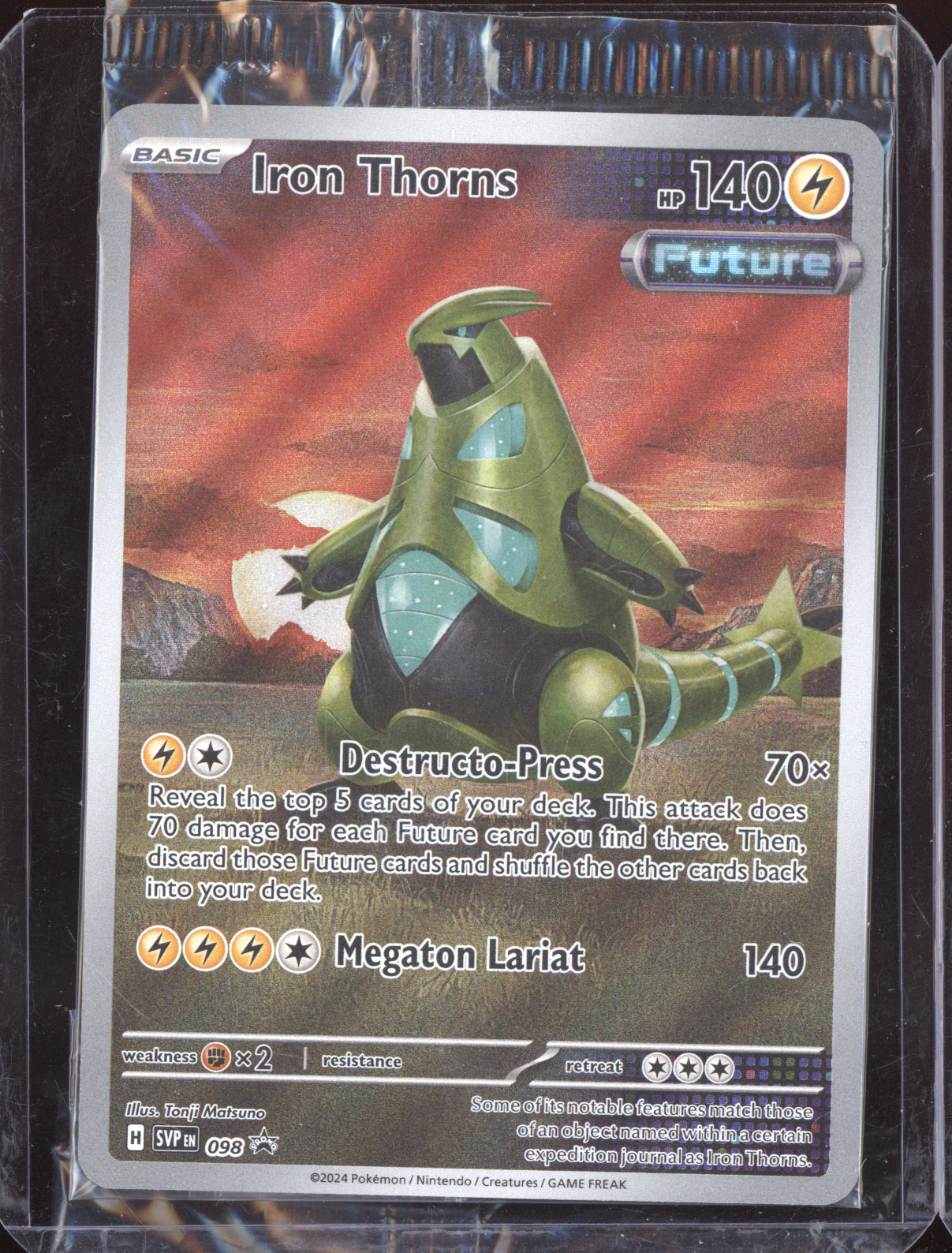 Iron Thorns 2024 Pokemon Scarlet & Violet Promo Sealed 098