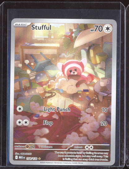 Stufful 2025 Pokemon Mega Evolution Illustration Rare 154/132
