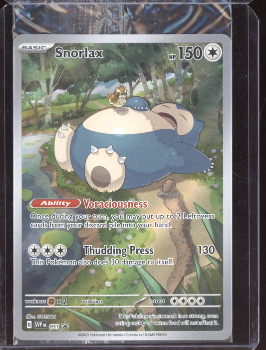 Snorlax 2023 Pokemon Scarlet & Violet Promo Sealed 051