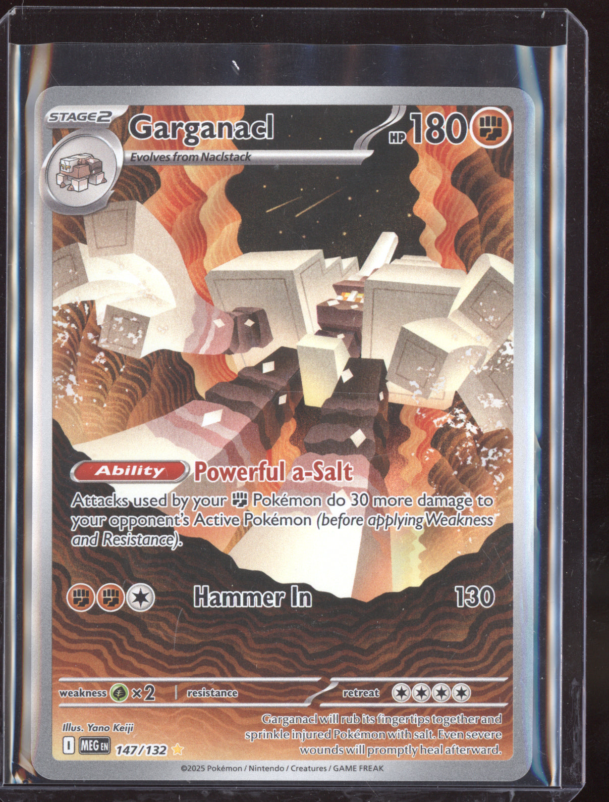 Garganacl 2025 Pokemon Mega Evolution Illustration Rare 147/132