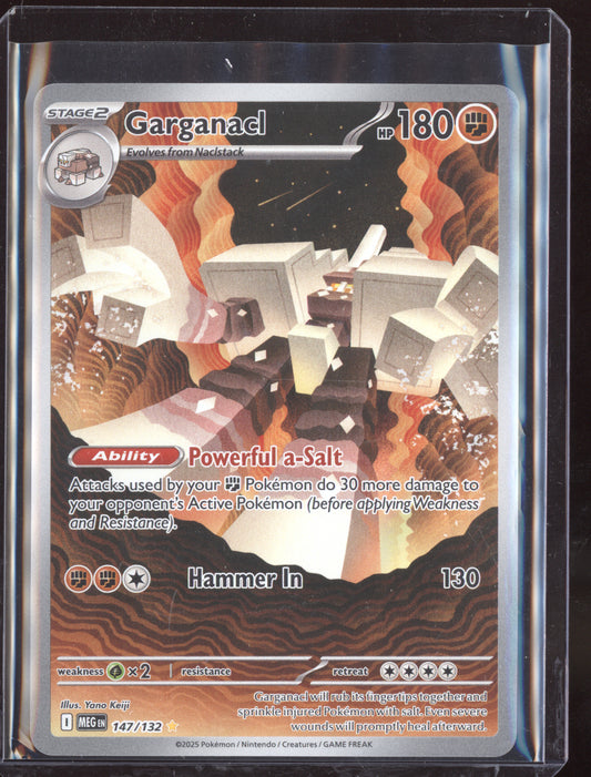 Garganacl 2025 Pokemon Mega Evolution Illustration Rare 147/132
