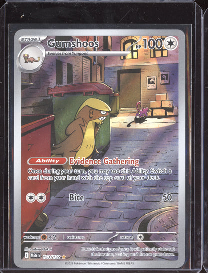 Gumshoos 2025 Pokemon Mega Evolution Illustration Rare 153/132