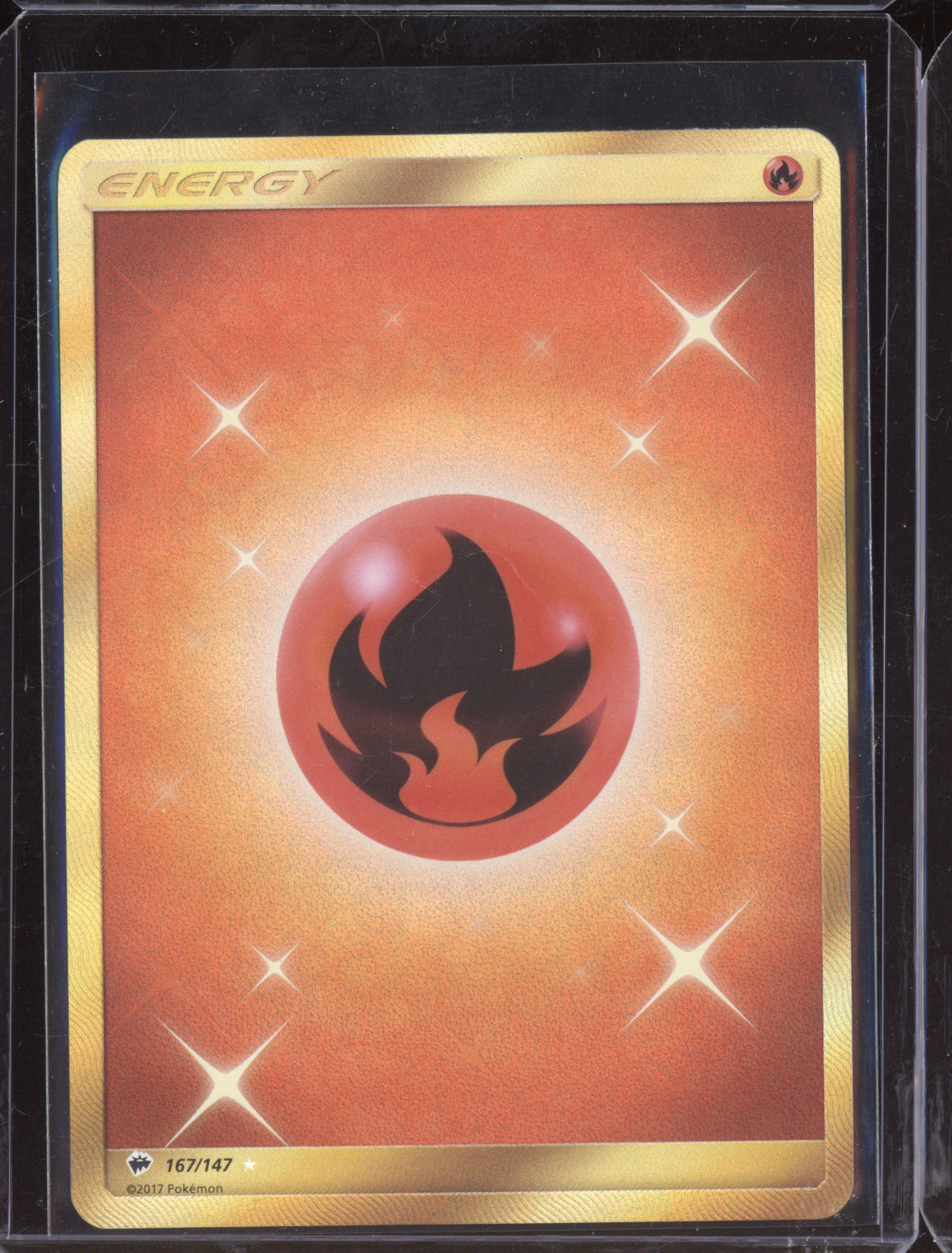 Fire Energy 2017 Pokemon Burning Shadows Secret 167/147