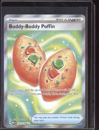 Buddy-Buddy Poffin 2025 Pokemon Mega Evolution Ultra Rare 167/132