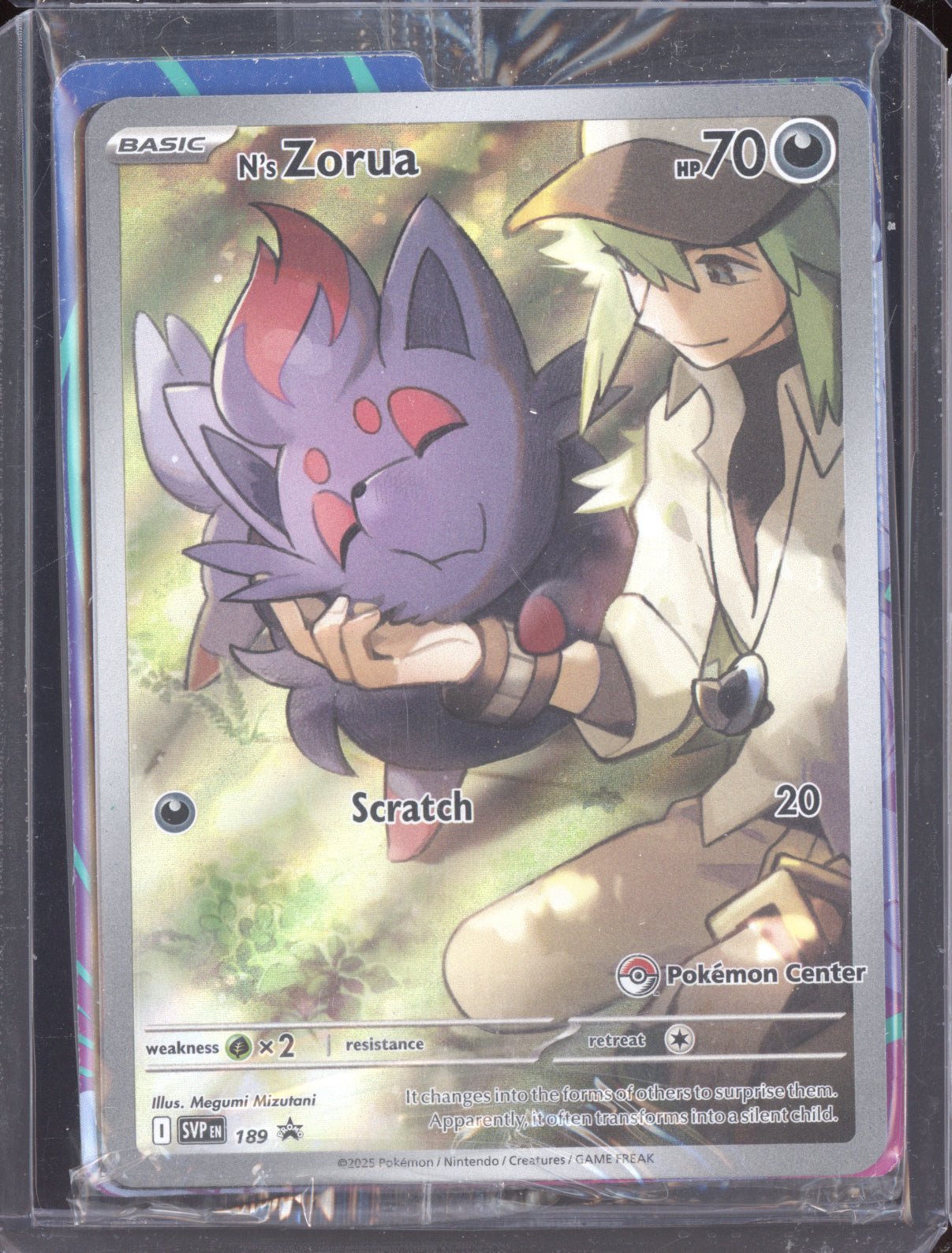 N's Zorua 2025 Pokemon Scarlet & Violet Promo Sealed 189
